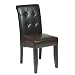 Metro Button Back Parson Leather Dining Chair