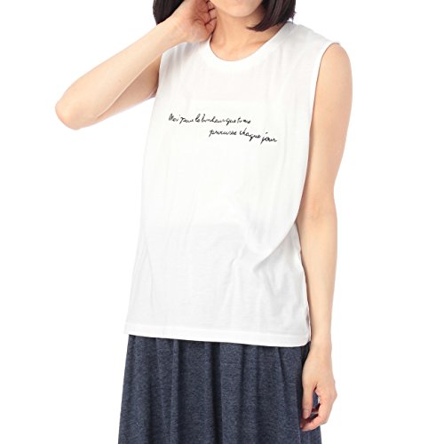 (オペーク　ドット　クリップ)OPAQUE．CLIP メッセージデザインタンクトップ