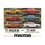 1977 MAZDA MIZER 808 Sales Brochure Literature Book by Mazda