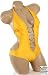 Sexy Trendy Cute Summer Yellow Cut Out Low Plunge Monokini Swimsuit Bathing Suit Swimwear