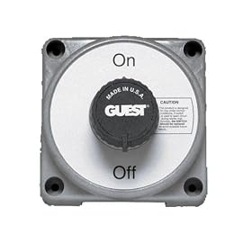 Guest 2304A Heavy Duty Diesel Power Marine Battery Extra Duty On Off Switch (600 Continuous, 1000 Momentary Amps) by