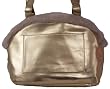 Designer Dog Carrier - Open Top Metallic Totes Pet Carrier - Gold