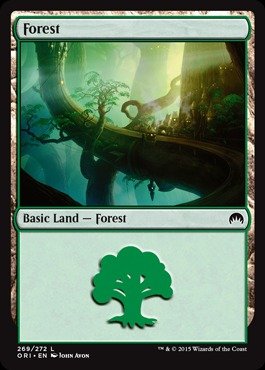 Magic: the Gathering - Forest (269/272) - Origins - Foil