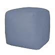 Navy Cube Tuffet Rhino Suede By Elite Furniture