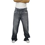 Ecko Unlimited Mens Washed Dark Blue Baggy Fit Jeans by Marc Eck
