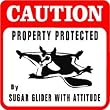 CAUTION: SUGAR GLIDER WITH ATTITUDE pet sign