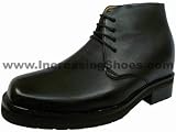 XN9797B - Height Increasing Elevator Shoes - Black - 4.25 Inches Taller