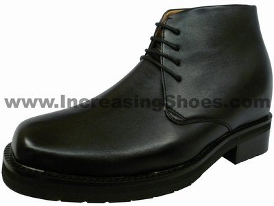 XN9797B - Height Increasing Elevator Shoes - Black - 4.25 Inches Taller