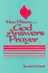How I Know God Answers Prayer