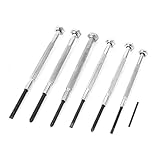 uxcell スクリュードライバー プラスチック 金属材質 滑り止め ウォッチグラス 修復ツール