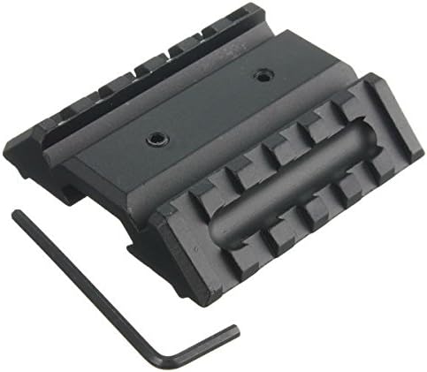 45 Degree Offset Flat Top Dual Side Picatinny 20mm Rail Mount Base