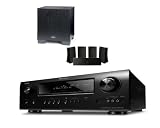 Denon AVR2112CI Integrated Network A/V Surround Receiver and Motion 262 5-Channel Speaker Set (Piano Black) and MartinLogan Dynamo 300 Home Theater and Stereo Subwoofer