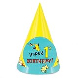 Dr. Seuss 1st Birthday Cone Hats (8) Party Supplies