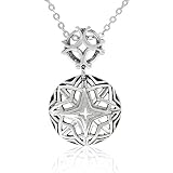 Sterling Silver Celtic Filigree Round Dangle Pendant, 18.5