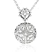 Sterling Silver Celtic Filigree Round Dangle Pendant, 18.5