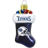 NFL Tennessee Titans Blown Glass Stocking Ornament