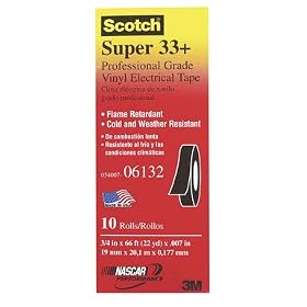 Click here to buy 3M SUPER33+ TAPE ELECTRICAL 3 4'' X 66 by 3M.