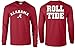Elite Fan Shop Alabama Crimson Tide Long Sleeve Tshirt - X-Large