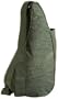 AmeriBag Classic Distressed Nylon Healthy Back Bag tote X-Small,Sage,one size