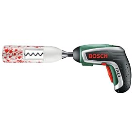 Bosch IXO Vino Cordless Lithium-Ion Screwdriver with Limited Edition Corkscrew Attachment (Vine Leaves Design)