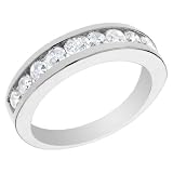 Anniversary Ring: 1 Carat (ctw) in 14K White Gold Diamond Wedding Band