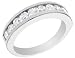 Diamond Wedding Anniversary Ring 1 Carat (ctw)Channel Set in 14K White Gold