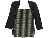 AGB Petite Layered Top with Bolero Jacket