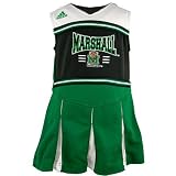 adidas Marshall Thundering Herd Green Toddler Two-Piece Cheerleader Dress