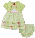 Youngland Baby-Girls Newborn Seersucker Mock Cardigan Dress