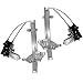 AutoandArt Brock Replacement Set Rear Power Window Regulators with Lift Motors Compatible with 98-02 Regal Century Intrigue 10334399 10334398