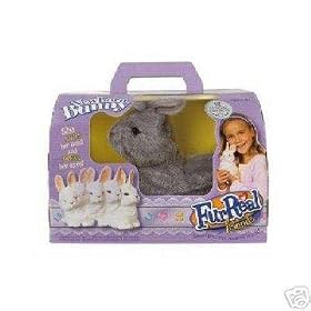 Hasbro FurReal Friends Special Edition Newborn Bunny Rabbit - Grey and White