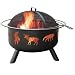 Landmann Big Sky Fire Pit, Wildlife, Black