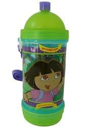 Dora The Explorer Water Bottle w/ Shoulder Strap