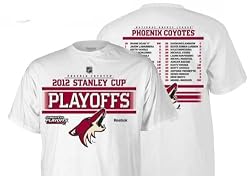 Phoenix Coyotes 2012 Stanley Cup Playoffs Roster White Out T-shirt