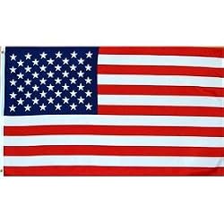 America Nylon Flag With Pole, Flag Size: 12" x 8", Pole Length: 12", Price/50pcs