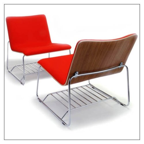 Offi Perch Lounge in Black or Red Wool