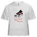 Violin vs. Piano Shirt Violin White T-Shirt by CafePress