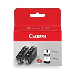 Canon PGI-5 BK 2-Pack Pigment Black Ink Tanks 0628B009