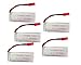 CRW Upgrade 3.7V 680mAh battery for Syma S032G Helicopter UDI U817A U818A Wltoys V959 Quadcopter 5PCS