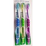 GUM Technique Deep Clean Toothbrush - 525 Soft Compact, Colors May Vary (Pack Of 3)