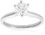 Certified 14k White Gold Round Solitaire Diamond Engagement Ring (1 cttw, H-I Color, SI2-I1 Clarity), Size 7