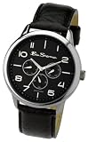 Ben Sherman R562 Mens Black Multidial Black Leather Strap Watch