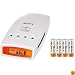 Sony BCG-34HRMF4 Battery Charger with LCD Display and 4 AA Ni-MH Rechargeable Batteries