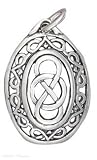 Sterling Silver Oval Celtic Infinity Knot Charm