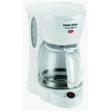 Black and Decker DCM600W 5-Cup Drip Coffeemaker with Glass Carafe, White by Black & Decker