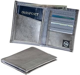RFID ARMOR Passport Wallet - Made in the USA - Milano Silver
