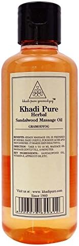 Khadi India Herbal Pure Sandalwood Massage Oil - 210 ml