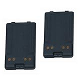 Hitech - 2 Pack of FNB-V67LI Replacement Batteries for Yaesu / Vertex FT-60, FT-60R, VX-110, VX-120, VX-130, VX-150, VX-16...