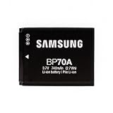 Samsung Digital Camera BP70A Battery for TL105, TL110, TL205, ES65, ES70, S ....