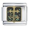 Cross Of Lorraine Religious Italian Charms Bracelet Link